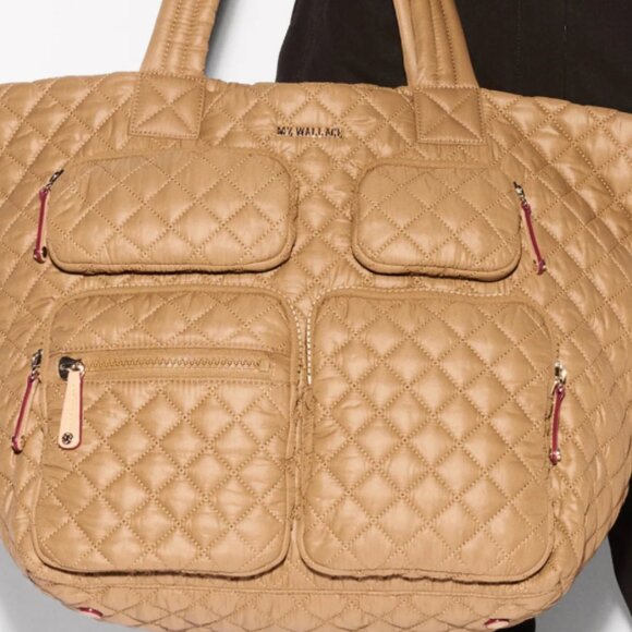 **NWT** MZ Wallace Caramel Large Metro Travel Tote -Stylish & Spacious! - Picture 1 of 10